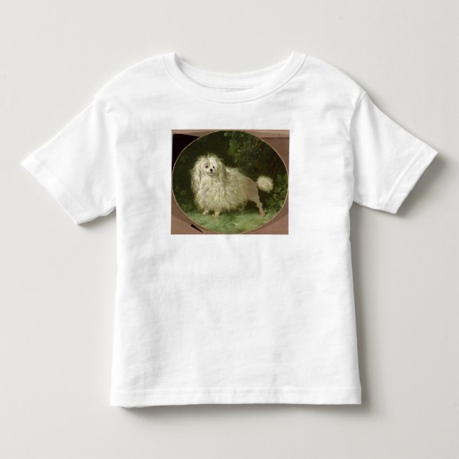 T-shirts Retrato de uma caniche (Frente)