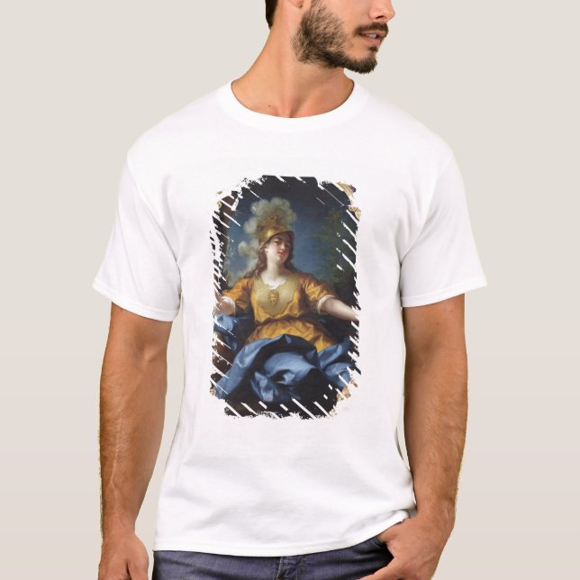 T-shirts Retrato de uma mulher como Minerva, 1730 (Frente)