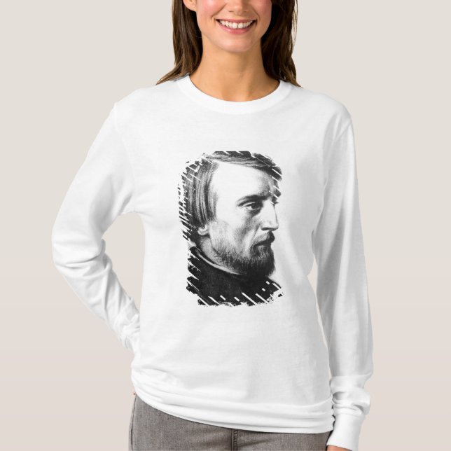 T-shirts Retrato de Vissarion Grigorievich Belinsky (Frente)