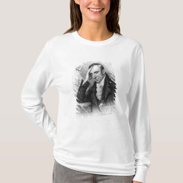 T-shirts Retrato de William Wordsworth (Frente)
