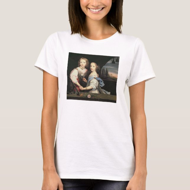 T-shirts Retrato de Winston e Arabella (1648-1730) Churc (Frente)
