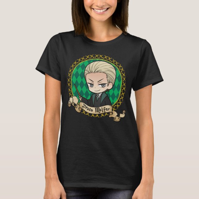 T-shirts Retrato do Anime Draco Malfoy (Frente)