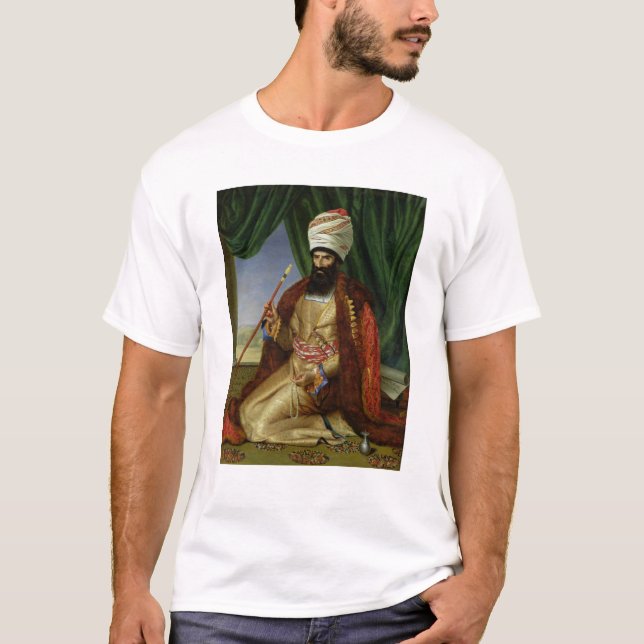 T-shirts Retrato do asker-Khan, embaixador de Persia (Frente)