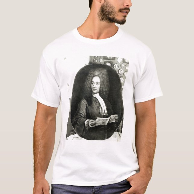 T-shirts Retrato do compositor Tomaso Giovanni (Frente)