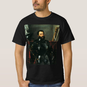 T-shirts Retrato do Duque de Urbino por Titian