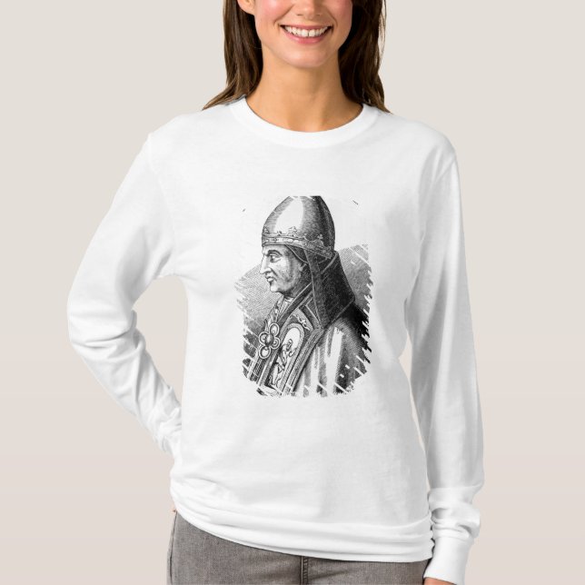 T-shirts Retrato do papa Gregory IX (Frente)