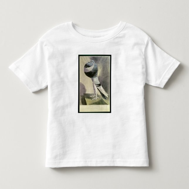 T-shirts Retrato do pombo do Pouter (Frente)