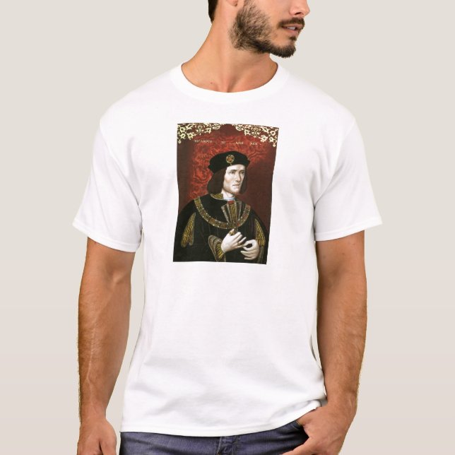 T-shirts Retrato do rei Richard III (Frente)