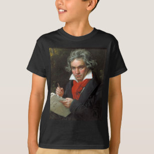 T-shirts Retrato do vintage do compositor, Ludwig von
