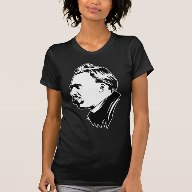 T-shirts Retrato Mousepad de Frederich Nietzsche (Frente)