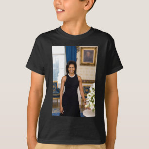 T-shirts Retrato Oficial da Primeira Dama Michelle Obama