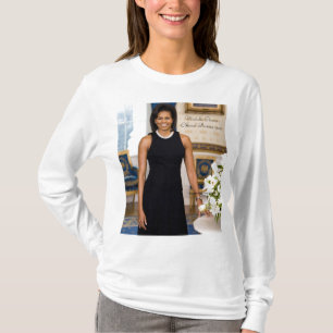 T-shirts Retrato oficial da primeira senhora Michelle Obama