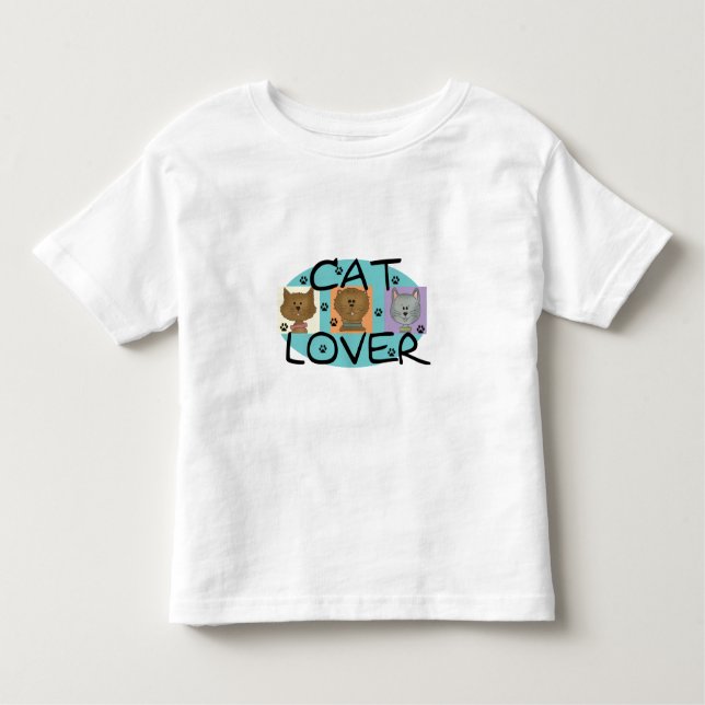 T-shirts Retratos do amante do gato (Frente)