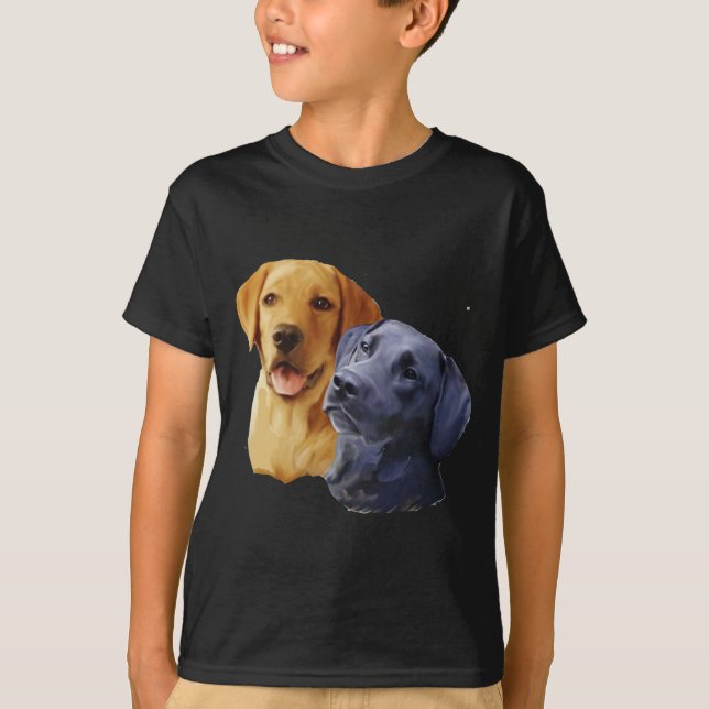T-shirts Retratos do Labrador (Frente)