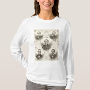 T-shirts Retratos dos homens da costa de New-jersey
