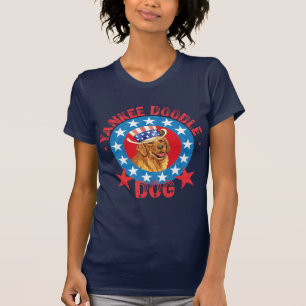 T-shirts Retriever de Ouro Patriótico