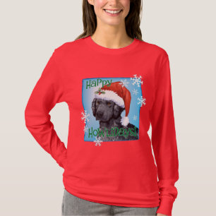 T-shirts Retriever Encaracolado-Revestido feliz de Howliday