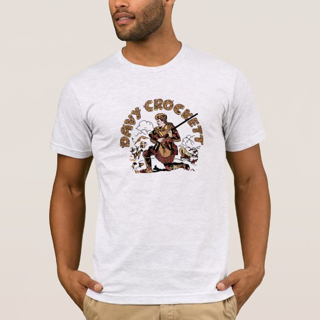 T-shirts Retro Davy Crockett (Frente)