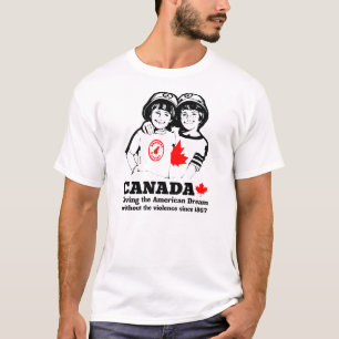 T-shirts Retro de Vintage Engraçado no Dia do Canadá