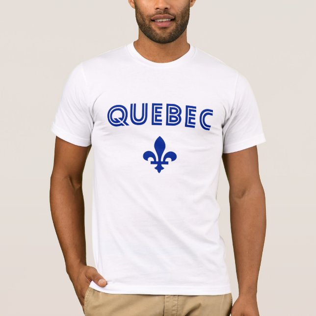 T-shirts Retro do Quebec (Frente)