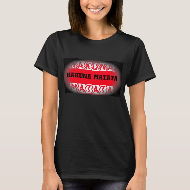 T-shirts Retro Hakuna Matata Hakuna Matata - Presente Espec (Frente)