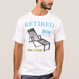 T-shirts Retrorna Cadeira-Decklate Retirement Men Tee