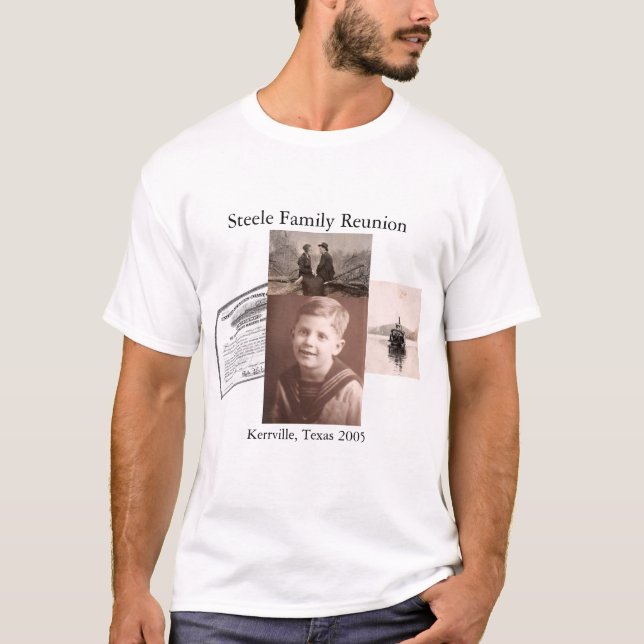 T-shirts Reunião de família de Steele (Frente)