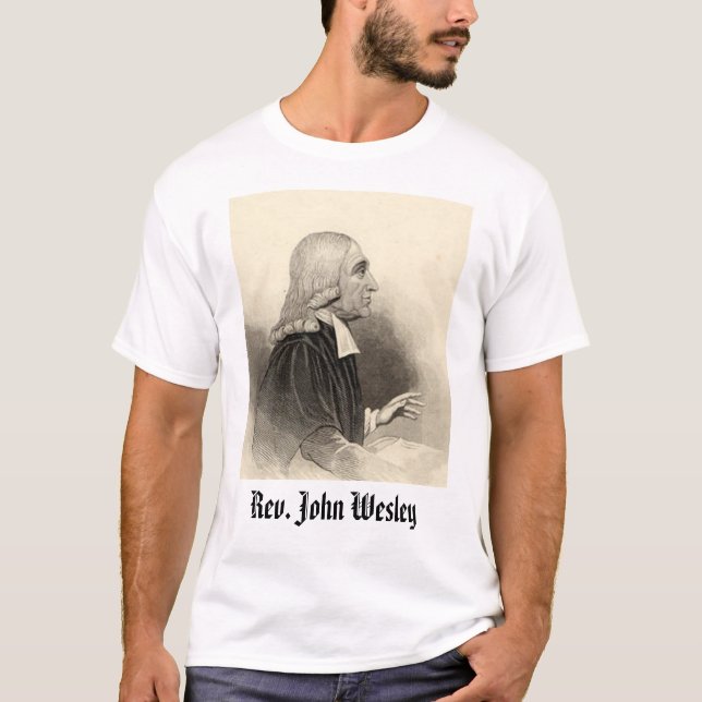 T-shirts Rev. John Wesley, Rev. John Wesley (Frente)
