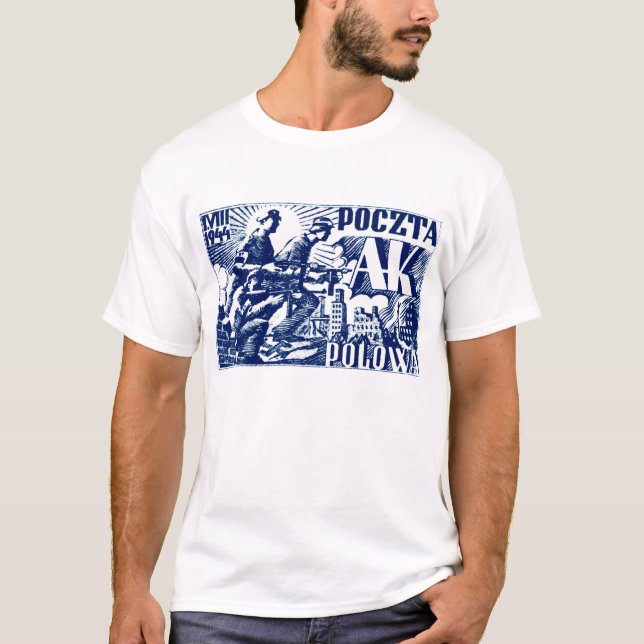 T-shirts Revolta de Varsóvia em 1944 (Frente)