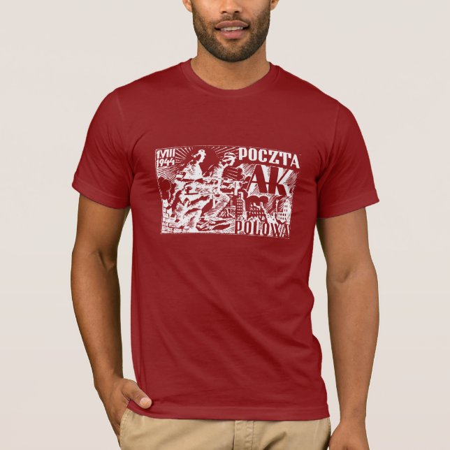 T-shirts Revolta de Varsóvia em 1944 (Frente)