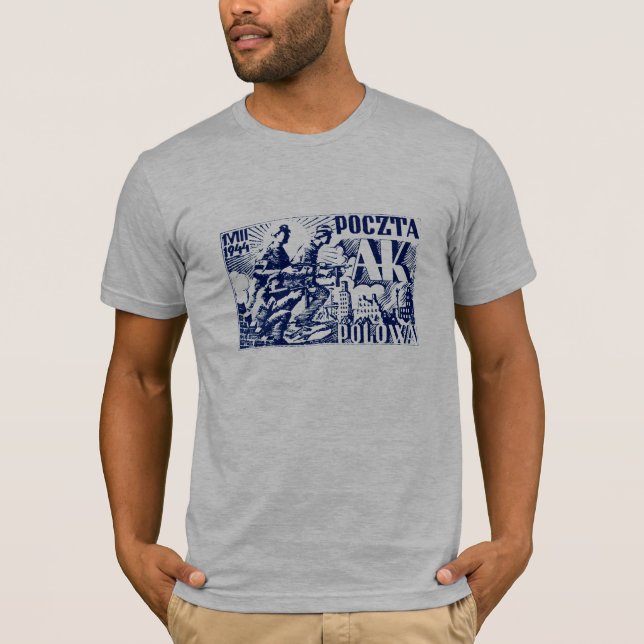 T-shirts Revolta de Varsóvia em 1944 (Frente)
