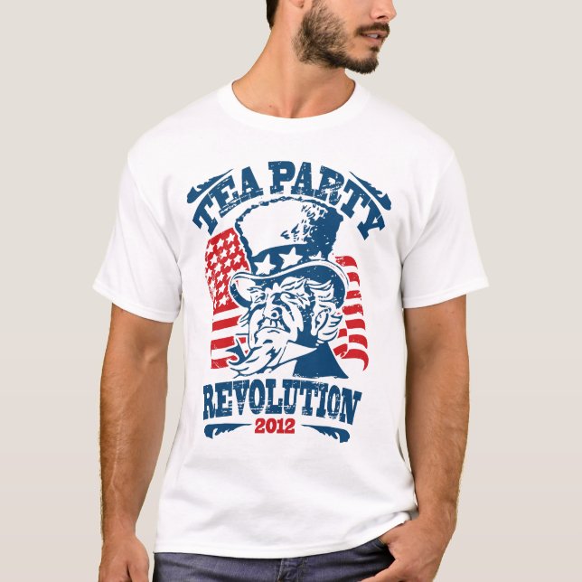 T-shirts Revolução 2012 do tea party (Frente)
