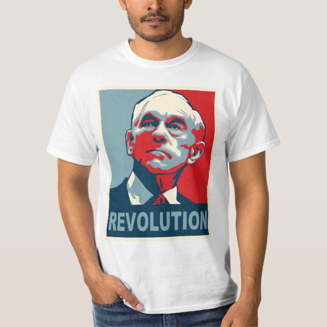 T-shirts Revolução de Ron Paul (Frente)