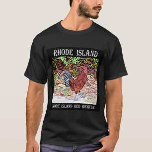 T-shirts Rhode - galo do vermelho da ilha