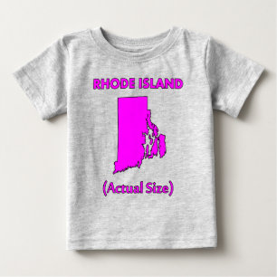 T-shirts Rhode Island - Tamanho Real