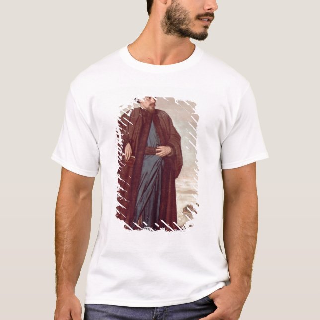 T-shirts Richard Pococke no traje oriental, 1738 (Frente)