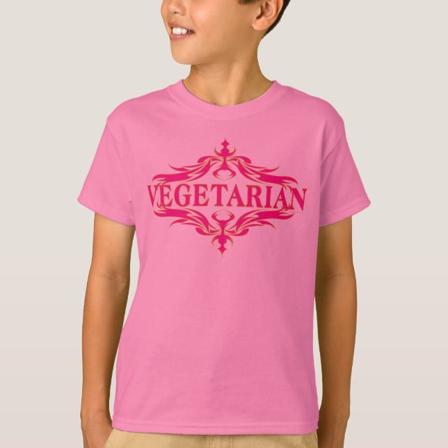 T-shirts Rico a Rosa - Vegetarina (Frente)