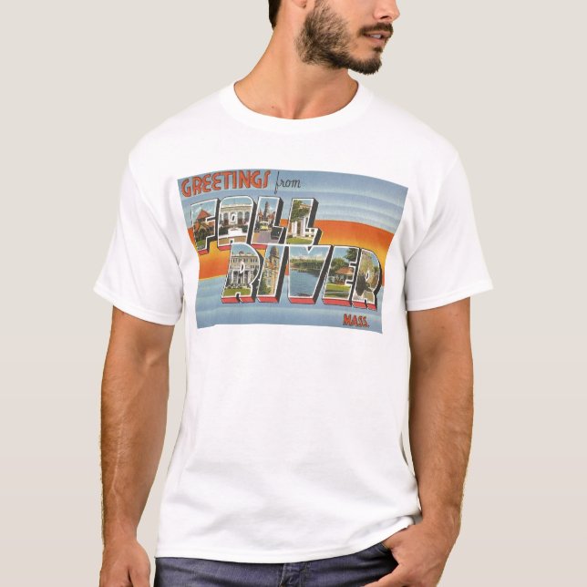 T-shirts Rio Fall, Atrações Turísticas em Massa (Frente)