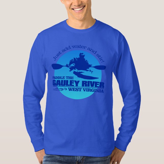 T-shirts Rio Gauley (azul) (Frente)