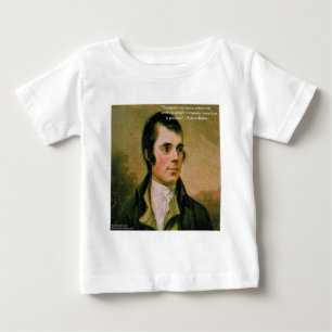 T-shirts Robert Burns e famosa citação de desconfiança