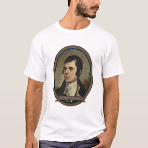 T-shirts Robert Burns, retrato do bardo nacional de