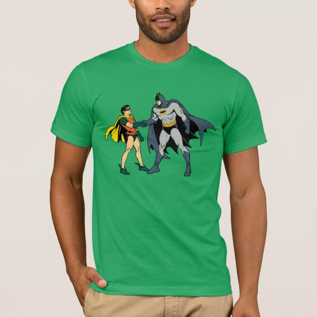 T-shirts Robin E Batman Handshake (Frente)