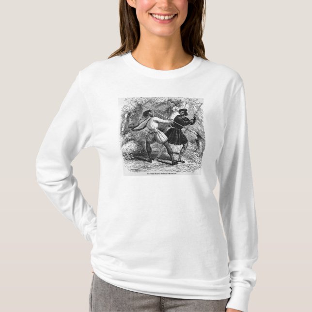 T-shirts Robin Hood e o curtidor com Quarto-funcionarios (Frente)