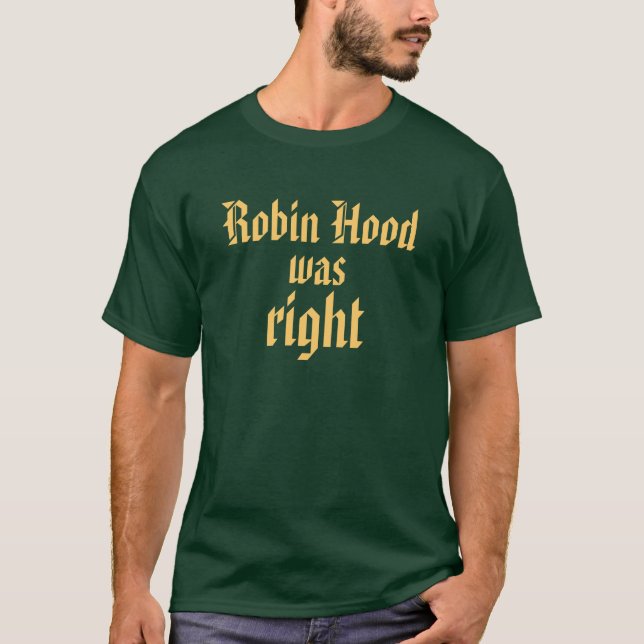 T-shirts Robin Hood era direito (Frente)