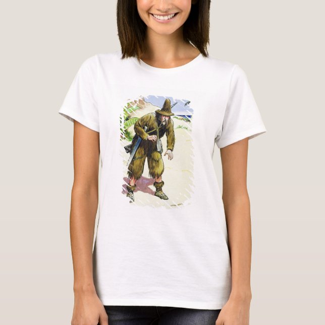 T-shirts Robinson Crusoe, de "Peeps into the Past", publi (Frente)