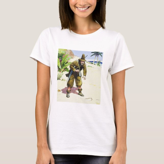 T-shirts Robinson Crusoe, de "Peeps into the Past", publi (Frente)