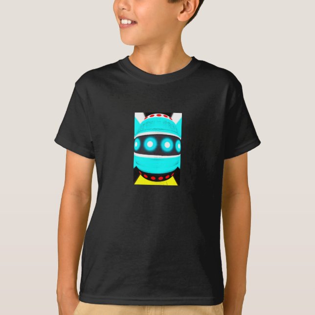 T-shirts robô alienígena (Frente)