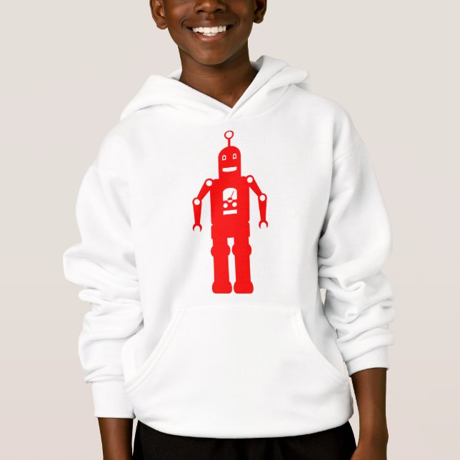T-shirts Robô Amigável - Vermelho (Frente)