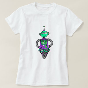T-shirts Robô Arnie, roxo e verde