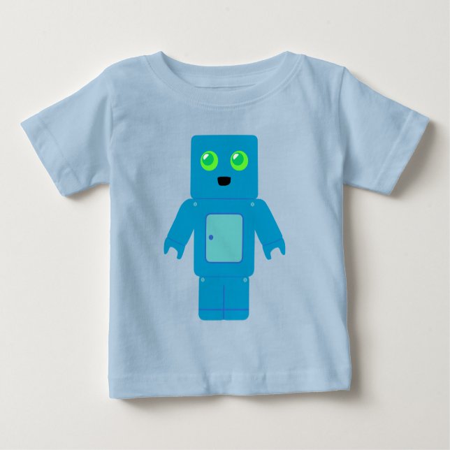 T-shirts Robô Azul (Frente)